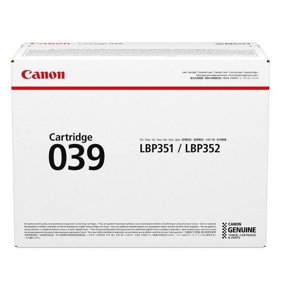 Toner Canon CRG 039, black, 11000s, 0287C001, Canon imageCLASS LBP351dn,352dn,i-SENSYS LBP351x,352x, O