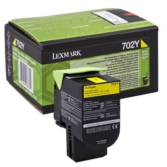 Toner Lexmark 70C2XY0, yellow, 4000s, return, extra duża pojemnośÄ‡, Lexmark CS510de, CS510dte 70C2XY0