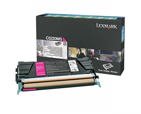 Toner Lexmark C5220MS. magenta. 3000s. return. Lexmark C522n. C524 C5220MS