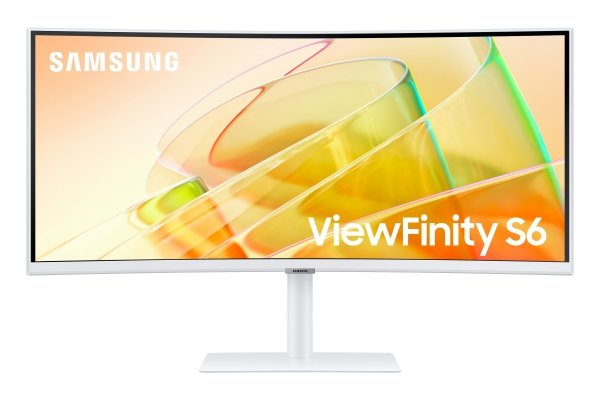 Monitor 34 cale ViewFinity S6 VA 3440x1440 UWQHD 21:9 1xHDMI 1xDP 2xTB 4.0(90W/15W) 3xUSB 3.0 LAN(RJ45) 5ms 100Hz HAS+PIV zakrzyw. gł. biały 3YOnS