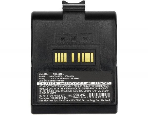 Części / CoreParts / zamiennik / Battery for TSC Printer 38.48Wh Li-ion 7.4V 5200mAh Black 15200314 98-0520022-10LF