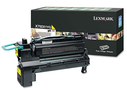 Toner Lexmark X792X1YG. yellow. 20000s. return. Lexmark X792 serie X792X1YG