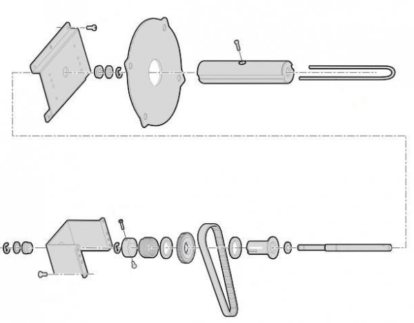 Części / Honeywell / Internal Rewinder Kit Liner take up, PD41/PD42 