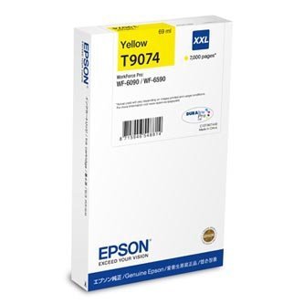 Epson oryginalny wkład atramentowy / tusz C13T907440. T9074. XXL. yellow. 69ml. Epson WorkForce Pro WF-6090DW C13T907440
