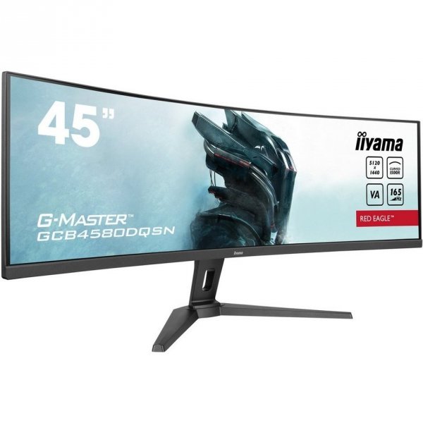 Monitor 45 cali G-Master GCB4580DQSN-B1, VA,DQHD,165HZ,USB-C-DOCK,RJ45,32:9,  1500R,450cd/m2,3000:1,0.8ms,3xUSB,2xHDMI,1xDP,2x3W,PowerDelivery-90W