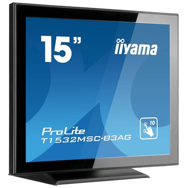 Monitor 15 cali T1531SR-B1S VA,RESISTIVE,HDMI,DP,VGA,IP54,2x1W