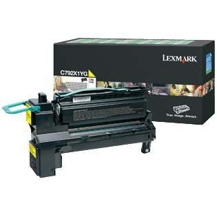 Toner Lexmark C792X1YG. yellow. 20000s. return. extra duża pojemnośÄ‡. Lexmark C792de. C792e. C792dhe. C792dte C792X1YG