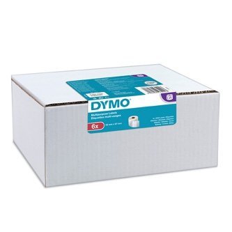 Etykiety papierowe Dymo 57mm x 32mm, białe, wielofunkcyjny, 6 x 1000 szt., 2093094, op. 6 rolek, cena za 1 szt 2093094
