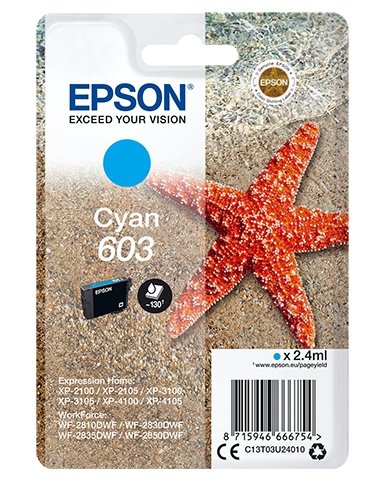 Epson Atrament Singlepack Cyan 603 Ink