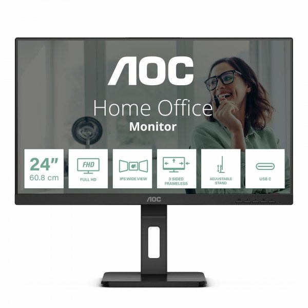 Monitor 24P3CV 23.8 cali IPS HDMI DP USB-C Pivot