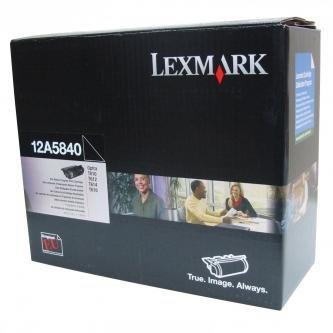 Lexmark oryginalny toner 12A5840. black. 10000s. return. Lexmark Optra T. T610. T612. T614. T616 12A5840
