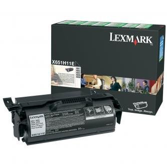 Lexmark oryginalny toner X651H11E. black. 25000s. return. Lexmark X651. X652. X654. X656. X658 X651H11E