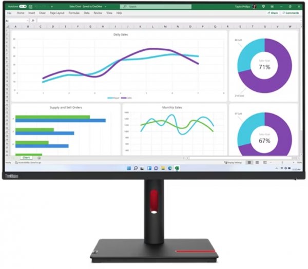 Monitor 31.5 cala ThinkVision P32p-30 WLED LCD 63D1RAT1EU