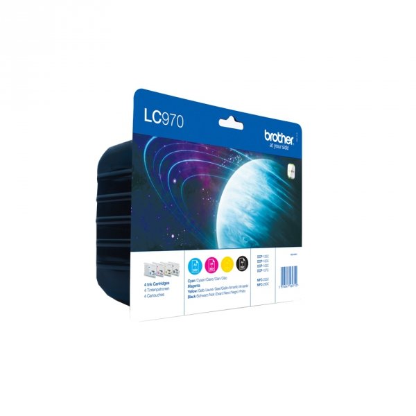 Tusz Brother LC-970VALBP. CMYK. 300s. Brother DCP-135C. 150C. MFC-235C. 260C LC970VALBP
