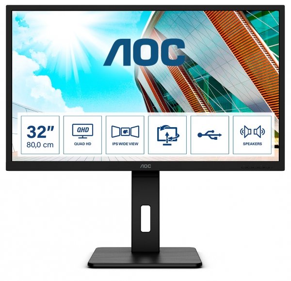 Monitor Q32P2 31.5 cala IPS HDMIx2 DP regulacja wysokości