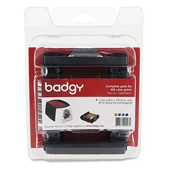 Evolis Colour ribbon (YMCKO) incl.: 100 cards for up to 100 cards fits for: Badgy200