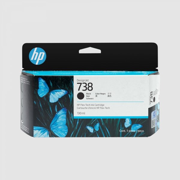 Tusz HP pigmentowy MATTE BLACK HP 738, 130ml (pasuje do Designjet T850/T950)