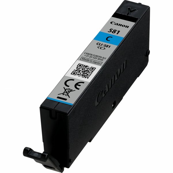 Tusz Canon CLI581 C, cyan, 5,6ml, 2103C001, Canon PIXMA TR7550, TR8550, TS6150, TS6151, TS8150, TS81
