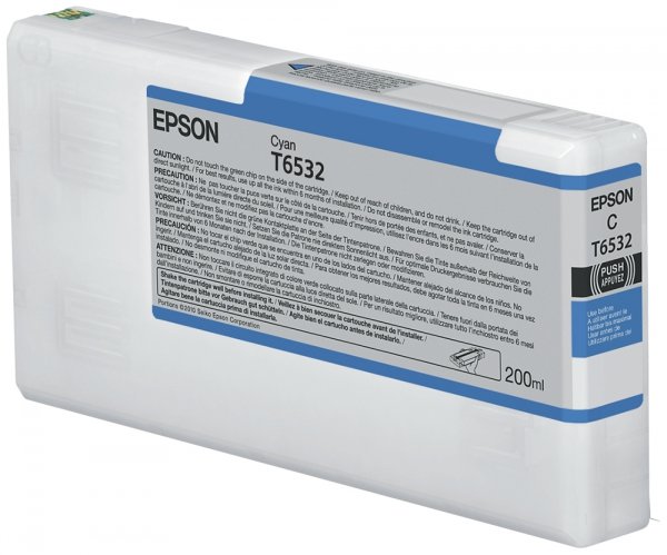 Tusz EPSON C13T653200. cyan. 200ml. Epson Stylus Pro 4900 C13T653200