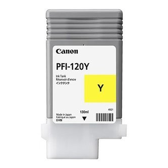 Canon oryginalny tusz PFI120Y, yellow, 130ml, 2888C001, Canon TM-200, 205, 300, 305 2888C001