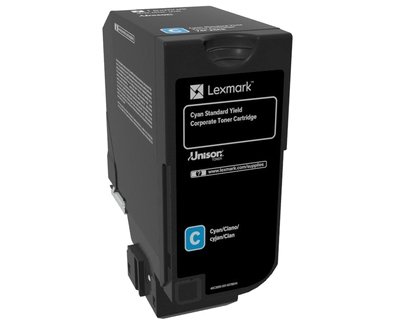 Toner Lexmark 74C2SCE, cyan, 7000s, kartridż korporacyjny, Lexmark CS720de,CS720dte,CS725de,CS725dte,CX725de,CX725dhe,