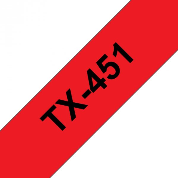Taśma Brother TX-451, czarny druk/niebieski podkład, laminowane, 15m, 24mm