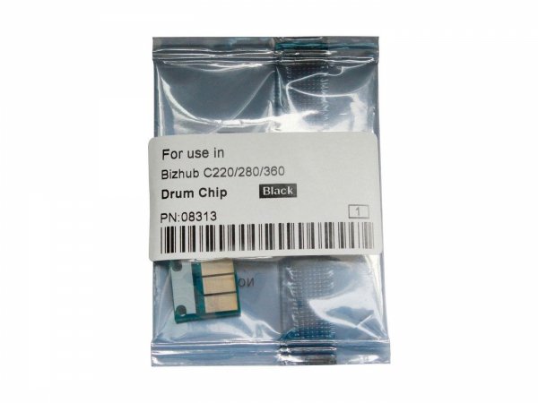 Części / CoreParts / zamiennik / Drum Chip Black KONICA MINOLTA Bizhub C220/280/360