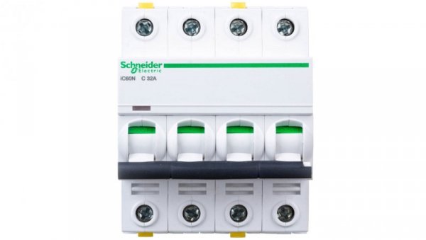 Wyłącznik nadprądowy 4P C 32A 6kA AC iC60N-C32-4 A9F04432