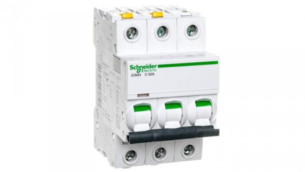 Wyłącznik nadprądowy 3P C 50A 10kA AC iC60H-C50-3 A9F07350