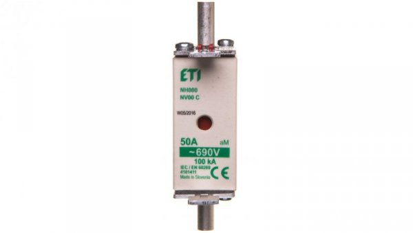 Wkładka bezpiecznikowa KOMBI NH000 50A aM 690V WT-00C 004181411