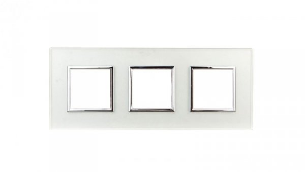 DANTE Ramka potrójna szkło PERL GLASS 4504183