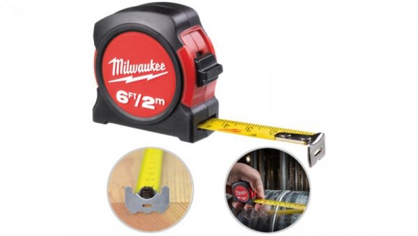 Miara zwijana 2m / 13mm nylon MILWAUKEE