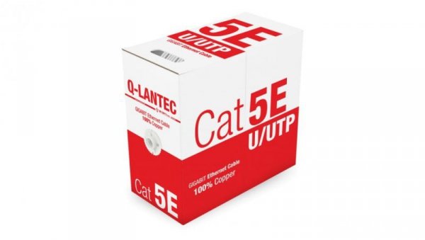 Kabel teleinformatyczny U/UTP kat.5e PVC Q-LANTEC /305m/