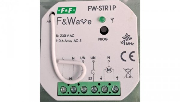 Sterownik radiowy do rolet 230v p/t 150w FW-STR1P fif