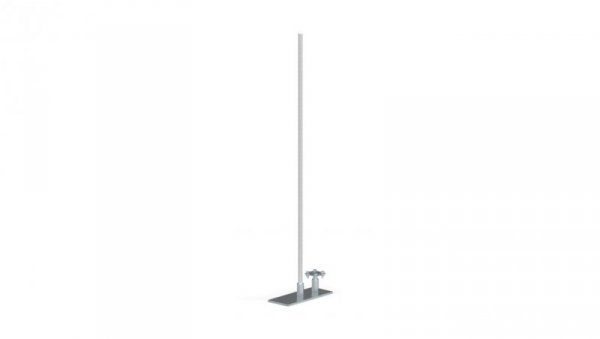 Maszt odgromowy z podstawą metalową 100x250mm aluminiowy 43.1/M AL /1m/ /94381009/