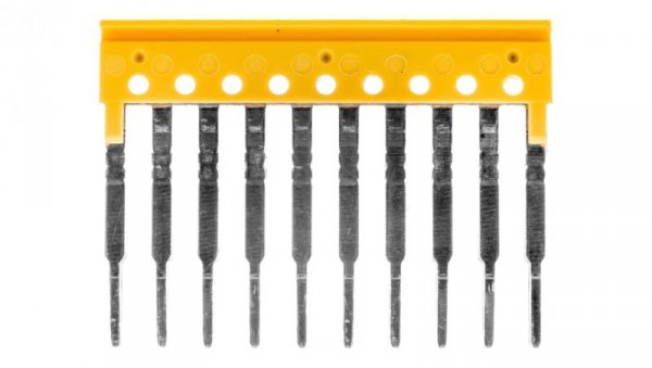 Mostek poprzeczny 10-torowy, raster 3,5mm żółty ZQV 1.5/10 1776200000