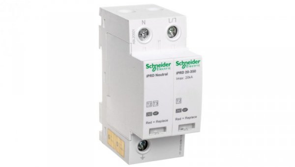 Ogranicznik przepięć C Typ 2 1P+N 20kA 1,1kV 350V iPRD-20r-20kA-350V-1PN A9L20501