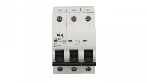 Wyłącznik nadprądowy 3P B 40A 6kA AC KMB6-B40/3 VDE 23168