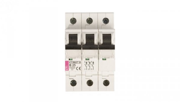 Wyłącznik nadprądowy 3P B 25A 10kA AC ETIMAT10 002125718