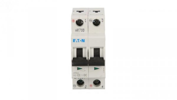 Wyłącznik nadprądowy 2P C 2A 10kA DC FAZ C2/2-DC 279134