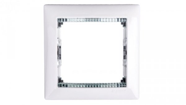 VALENA Ramka pojedyncza pozioma biała crystal 774461