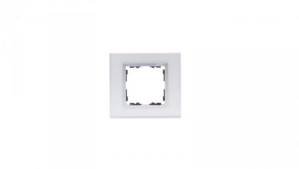 Simon 82 Ramka pojedyncza kamień srebro/ ramka pośrednia aluminium mat 82917-62