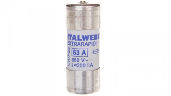 Wkładka bezpiecznikowa cylindryczna 22x58mm 63A aR 690V CH-S22UQ 002645121