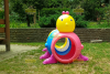 most z tunelem kolor, domek most z tunelem, domek skrzat, domek  z werandą, z weranda domek, domek na plac zabaw, domek plastikowy, domek do ogrodu, domek w serduszka, domek truskawka