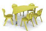 Stolik przedszkolny trapezowy 01