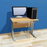 Biurko komputerowe 1-osobowe