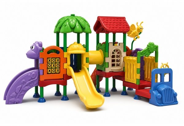 Plac zabaw Kids 42 dla przedszkoli i szkół – kolorowy zestaw zabawowy EN 1176