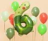 Balon foliowy urodzinowy cyfra 6 - Żółw 57x86 cm