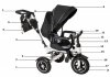 Rowerek trójkołowy Trike Fix V3 rower spacerówka 3w1 obracany 360 wolne koło czarny