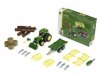 Klein Traktor John Deere do skręcania z 2 przyczepami